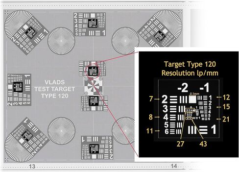 35 mm and 645+6x6+6x7 Vlads Focus Checker High-Resolution Calibration Target Charts for Camera Scanning. Fully Utilize Your Lens Sharpness and Resolution. Two Charts Combo (35+645+66+67) in Saudi Arabia