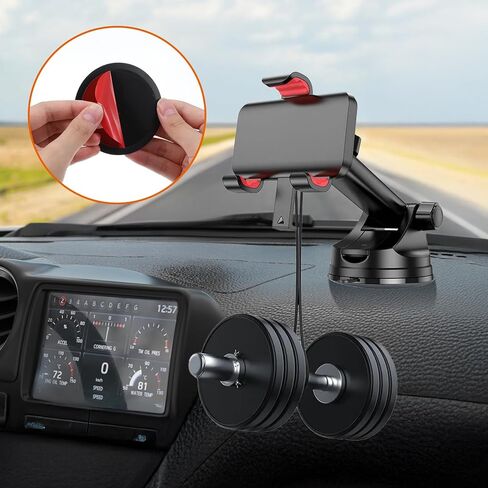 Molain 8Pcs Dashboard Pad Mounting Disk for Suction Cup Phone Mount, 2.75" Round Double-Sided Pads Ultra Sticky Heat-Resistant Replacement Disc for Car Dashboard Phone Holder GPS Holder Suction Mount in Saudi Arabia