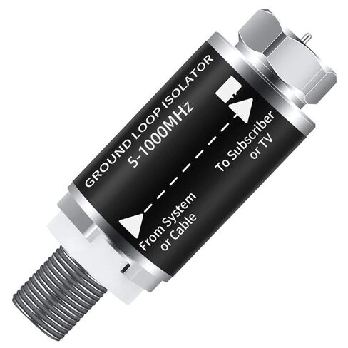 Ground Loop Isolator - Cable TV Audio Isolation Transformer,Hum Buzz TV,Noise Eliminator. in Saudi Arabia