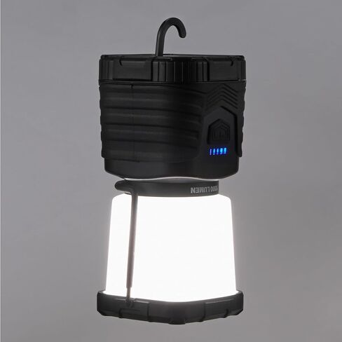 Amazon Basics Camping Essentials Lantern, 360-Degree 1000 Lumen LED, Adjustable Dimmable with 4 Lighting Modes, Water Resistant IPX4, Black (Batteries Not Included) in Saudi Arabia