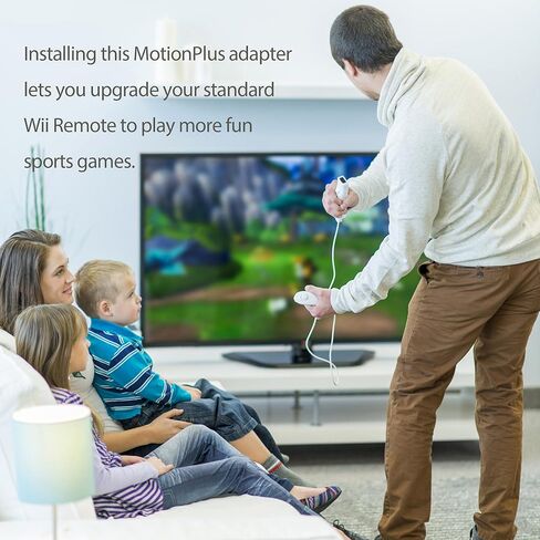 2 PCS Wii Motion Plus Adapter with Silicon Case, Motion Plus Adaptor for Nintendo Wii Remote Controller (Black) in Saudi Arabia