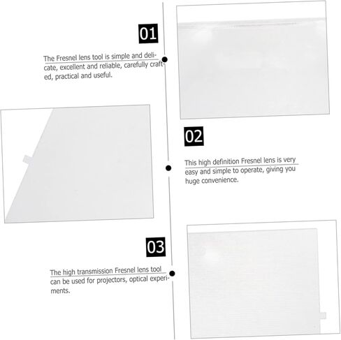 GARVALON High-Definition Fresnel Lens Sheet for Projector Large Size Optical Experiment in Saudi Arabia