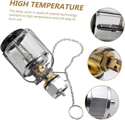 YARNOW Camping Lamp Gas Powered Light with Protective Covers and Storage Box Portable Outdoor Gas Lantern for Hiking and Tent Illumination in Saudi Arabia
