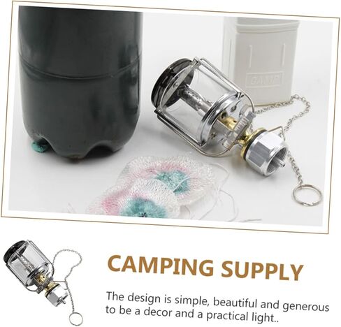 YARNOW Camping Lamp Gas Powered Light with Protective Covers and Storage Box Portable Outdoor Gas Lantern for Hiking and Tent Illumination in Saudi Arabia