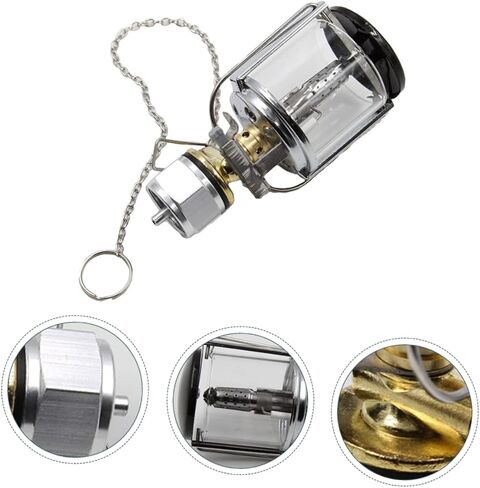 YARNOW Camping Lamp Gas Powered Light with Protective Covers and Storage Box Portable Outdoor Gas Lantern for Hiking and Tent Illumination in Saudi Arabia