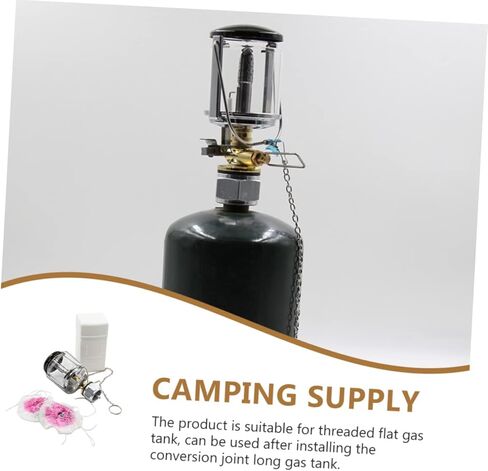 YARNOW Camping Lamp Gas Powered Light with Protective Covers and Storage Box Portable Outdoor Gas Lantern for Hiking and Tent Illumination in Saudi Arabia