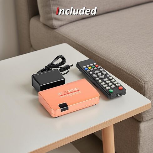 Coax to HDMI Converter, RF to HDMI Converter Modulator, RF Demodulator, VHF Adapter Coaxial Converter for Video CD Player, Digital Projector, Monitor TV in Saudi Arabia