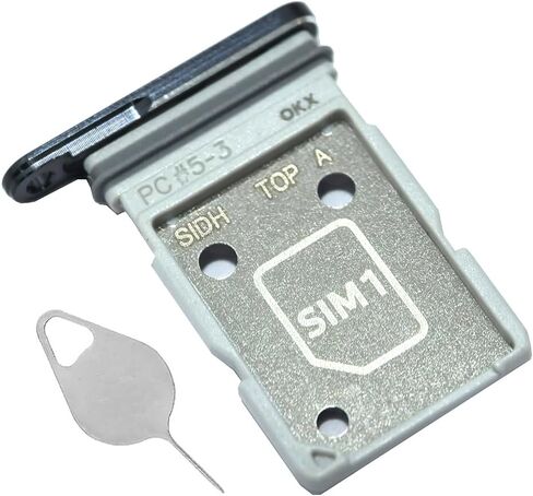 Galaxy S26 Ultra SIM Card Tray Dual Replacement S26 Ultra Sim Card Slot Holder for Samsung Galaxy S26 Ultra 5G 6.9" S948U1 SM-S948U1 Sim Card Tray Repair Part with Opening Needle (Black) in Saudi Arabia