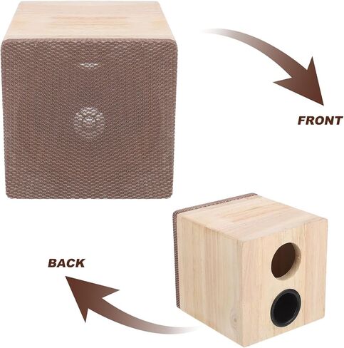 Truck Speaker Box: Portable 4-Inch Wooden Speaker Cabinet - Car Audio Enclosure for Deep Bass - Sound Box Enclosure for Vehicles in Saudi Arabia