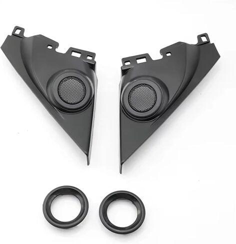 Car Front Door Trumpet Tweeter Speaker Cover 2PCS / Fit for Honda Civic 2016-2021 Car Tweeter Refitting Audio Door Angle Gum Speaker Cover Boxes Mounts in Saudi Arabia