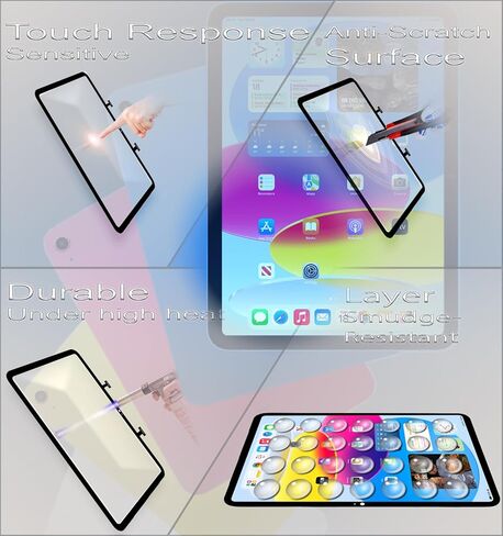 لجهاز iPad الجيل العاشر (10 Gen 2022) /A16 (2025) مجموعة استبدال إصلاح الشاشة A2696 A2757 A2777 A3162 |A3354 A3355 A3356 10.9 بوصة زجاج لمس رقمي، واقي، لاصق، أدوات DIY (بدون LCD) in Kuwait