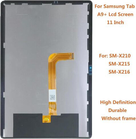 لهاتف Samsung Galaxy Tab A9+ شاشة بديلة تعمل باللمس لهاتف Samsung Tab A9 Plus شاشة LCD بديلة SM-X210 SM-X215 SM-X216 طقم إصلاح تجميع رقمي أسود in Kuwait