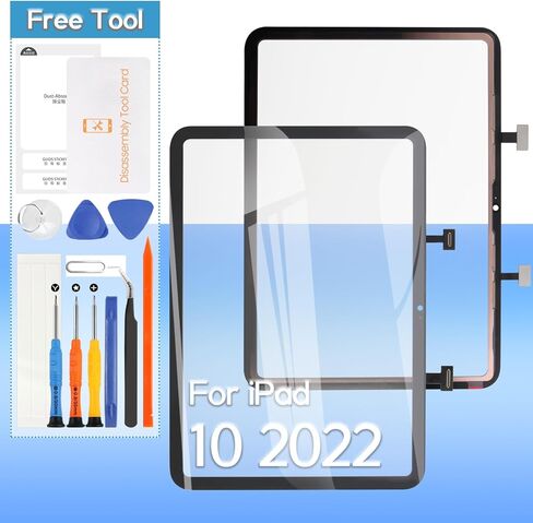 Yondista لجهاز iPad 10 الجيل العاشر، استبدال الشاشة A2757، A2777، A2696 10.9 بوصة مع أدوات (لا تشمل LCD) (أسود) in Kuwait
