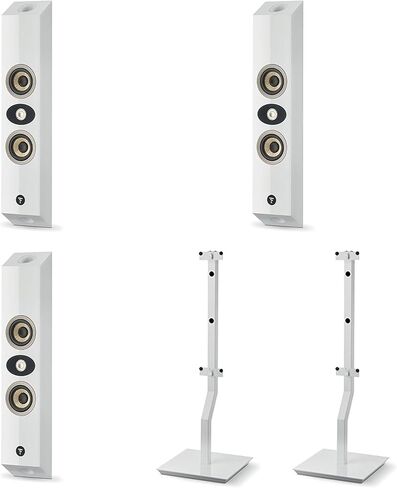 Focal On Wall 301 Series with Center On Wall and Stands (White) in Saudi Arabia
