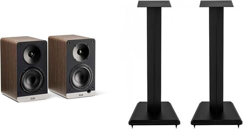 حاملات سماعات ELAC LS10-B وأرفف كتب ConneX لأول مرة - من خشب الجوز in Kuwait