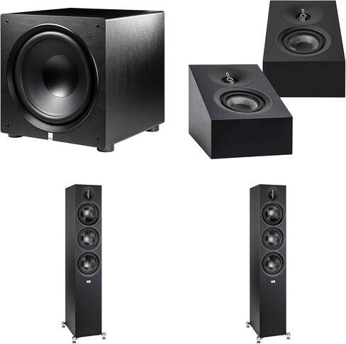 ELAC DF63-BK - مكبر صوت أرضي Debut 3.0 مقاس 6.5 بوصة - أسود (زوج)، DA43-BK Debut 3.0 - DA43-BK Atmos/مكبر صوت على الحائط، مضخم صوت PS500 in Kuwait