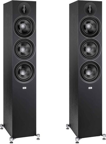 ELAC - اثنان DF63-BK - مكبر صوت أرضي Debut 3.0 مقاس 6.5 بوصة - أسود in Kuwait