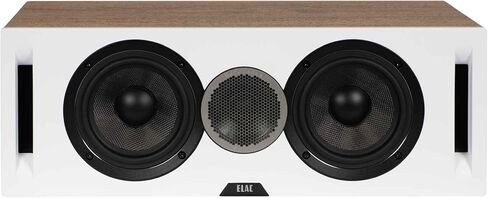 ELAC DBR62-W - مكبرات صوت على رف الكتب مقاس 6.5 بوصة - باللون الأبيض، زوج، DCR52-W - مكبر صوت مركزي مقاس 5.25 بوصة - باللون الأبيض PS500-BK - مضخم صوت Varro Premium مقاس 15 بوصة بقدرة 500 وات مع in Kuwait