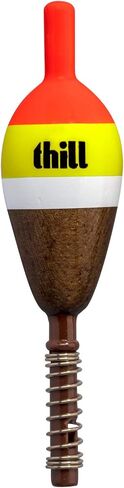 Thill America's Classic Float Fishing Bobber with Buoyant Balsa Wood Body, Pack of 2, 3/4" Oval Shorty, Spring Float in Saudi Arabia
