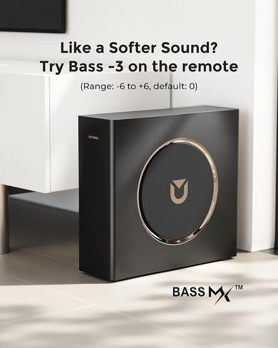 نظام صوت محيطي ULTIMEA 5.1.2 قناة للتلفزيون مع Dolby Atmos، وشريط صوت للتلفزيون الذكي مع مكبري صوت محيطيين، وشريط صوت للمسرح المنزلي، وBluetooth® 5.4، وHDMI eARC، وSkywave F40 (طراز جديد 2026) in Kuwait