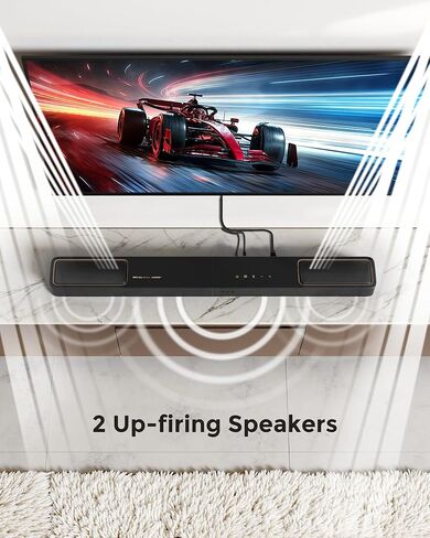 نظام صوت محيطي ULTIMEA 5.1.2 قناة للتلفزيون مع Dolby Atmos، وشريط صوت للتلفزيون الذكي مع مكبري صوت محيطيين، وشريط صوت للمسرح المنزلي، وBluetooth® 5.4، وHDMI eARC، وSkywave F40 (طراز جديد 2026) in Kuwait