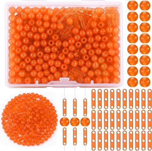Soulchen Fishing Bobber Stops and Beads Set - Three Hole - 50 Stops and 100 Beads, Smooth Casting & Adjustable Depth Control for Slip Float Casting Fishing in Saudi Arabia