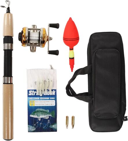 Ultralight Portable Complete Ice Fishing Gear Set with Rod Reel Jigs Float and Sinkers in Saudi Arabia