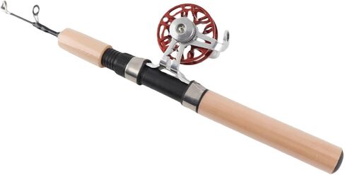 SUNGOOYUE Ice Fishing Rod Set, Portable Telescopic Fishing Pole with EVA Grip and Metal Reel, for Winter Ice in Saudi Arabia