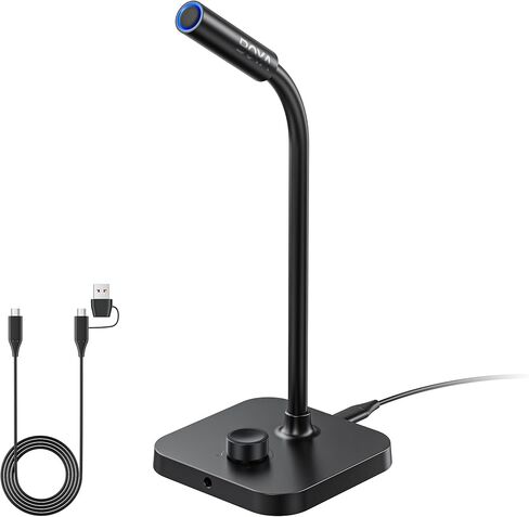 BOYA CM40 Computer USB Microphone for PC, Laptop, Mac & Phones with 192kHz/24-Bit, ENC Noise Cancellation, 0–30 dB Gain, One-Touch Mute, Headphone Monitoring, Gooseneck Microphone for Gaming Podcast in Saudi Arabia