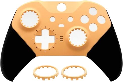 Hzxkqmil Housing Shell Replacement Faceplate Cover Front Case Accessories for Xbox One Elite Series 2 Controller, Included Joystick Rings, Pink in Saudi Arabia