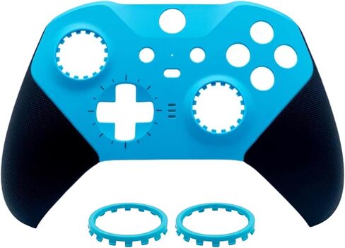 Hzxkqmil Housing Shell Replacement Faceplate Cover Front Case Accessories for Xbox One Elite Series 2 Controller, Included Joystick Rings, Pink in Saudi Arabia