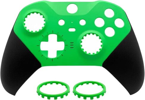 Hzxkqmil Housing Shell Replacement Faceplate Cover Front Case Accessories for Xbox One Elite Series 2 Controller, Included Joystick Rings, Pink in Saudi Arabia