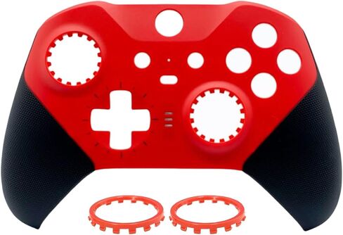 Hzxkqmil Housing Shell Replacement Faceplate Cover Front Case Accessories for Xbox One Elite Series 2 Controller, Included Joystick Rings, Pink in Saudi Arabia
