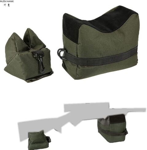 2 Sets of Outdoor Shooting Rest Bags for Rifles/Long Guns, Durable and Waterproof Oxford Sandbags, Portable Hunting and Shooting Gun Rack in Saudi Arabia