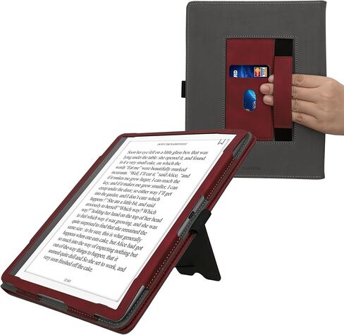 kwmobile Case Compatible with Amazon Kindle Scribe 11" (2025) Case - Cover for eReader with Magnetic Closure - Dark Red in Saudi Arabia
