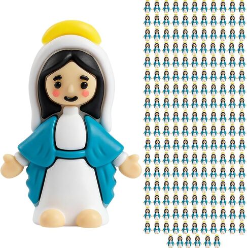 80 PCS Mini Virgin Mary Figurines, Small Religious Statues for Easter Egg Fillers, Baptism Gifts, Sunday School, Holiday Collectibles in Saudi Arabia