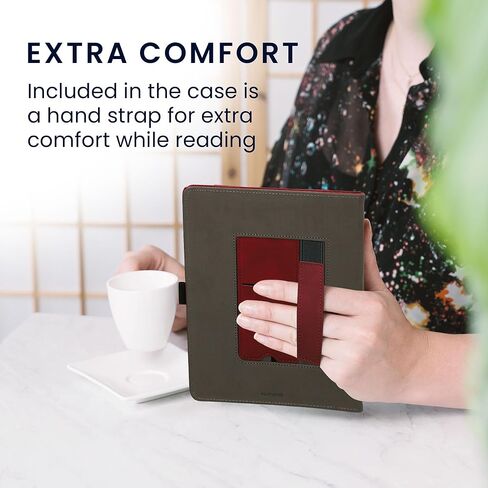 kwmobile Case Compatible with Amazon Kindle Scribe 11" (2025) Case - Cover for eReader with Magnetic Closure - Dark Red in Saudi Arabia