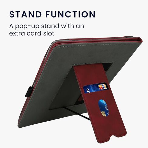 kwmobile Case Compatible with Amazon Kindle Scribe 11" (2025) Case - Cover for eReader with Magnetic Closure - Dark Red in Saudi Arabia