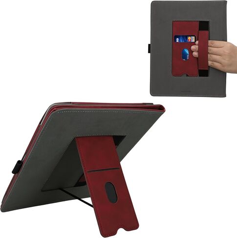 kwmobile Case Compatible with Amazon Kindle Scribe 11" (2025) Case - Cover for eReader with Magnetic Closure - Dark Red in Saudi Arabia