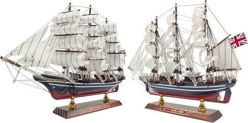 SAILINGSTORY Wooden Model Ship Clipper Cutty Sark 1/195 Scale Replica Ship Model Sailboat Decor Small in Saudi Arabia