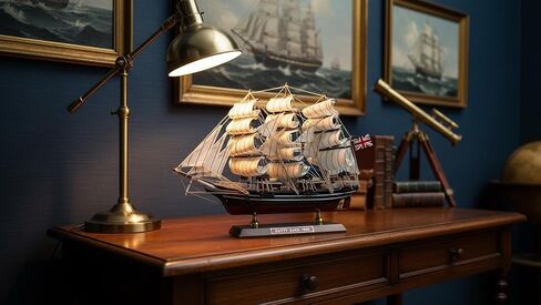 SAILINGSTORY Wooden Model Ship Clipper Cutty Sark 1/195 Scale Replica Ship Model Sailboat Decor Small in Saudi Arabia