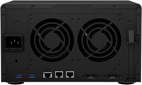 Synology DiskStation DS1621+ NAS Server with Ryzen 2.2GHz CPU, 32GB Memory, 60TB HDD Storage, 1TB M.2 NVMe SSD, 4 x 1GbE LAN Ports, DSM Operating System in Saudi Arabia