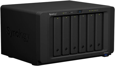 Synology DiskStation DS1621+ NAS Server with Ryzen 2.2GHz CPU, 32GB Memory, 60TB HDD Storage, 1TB M.2 NVMe SSD, 4 x 1GbE LAN Ports, DSM Operating System in Saudi Arabia