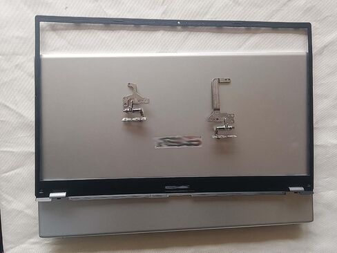 New Replacement Silver LCD Back Cover Top Case + LCD Front Bezel Case + Hinges R+L for ASUS Vivobook X512 X512FA X512DA X512UA X512UB X512F X512FL X512J X512U X512D V5000F V5000J F512U A512 Laptop in Saudi Arabia