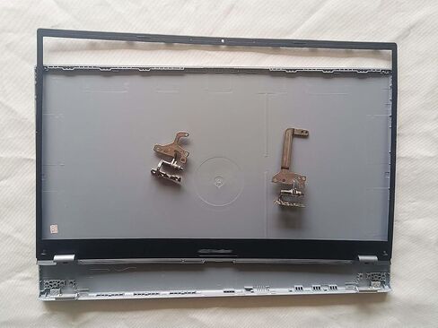 New Replacement Silver LCD Back Cover Top Case + LCD Front Bezel Case + Hinges R+L for ASUS Vivobook X512 X512FA X512DA X512UA X512UB X512F X512FL X512J X512U X512D V5000F V5000J F512U A512 Laptop in Saudi Arabia