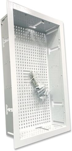 White Box In-Wall Retrofit Media Enclosure for Samsung The Frame TVs, One Connect Box & Streaming Devices – Steel Flush Mount Cable Management in Saudi Arabia