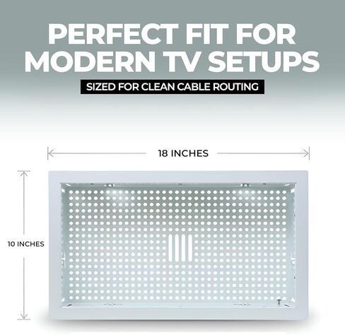 White Box In-Wall Retrofit Media Enclosure for Samsung The Frame TVs, One Connect Box & Streaming Devices – Steel Flush Mount Cable Management in Saudi Arabia