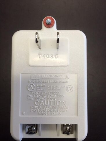 Class II Transformer - 12 Volt AC, 20 VA, UL/CSA Approved : MGT-1220 (2 Pack) in Saudi Arabia