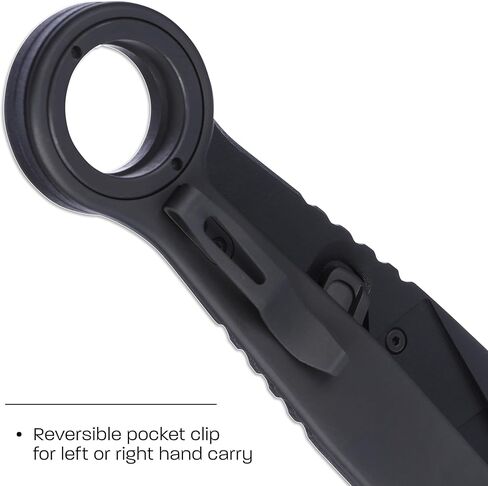 CRKT Provoke X Compact Black Folding Axe with Deadbolt Lock: SUJ2 Steel Plain Edge Blade, Stainless Steel Handle, 4141KX in Saudi Arabia