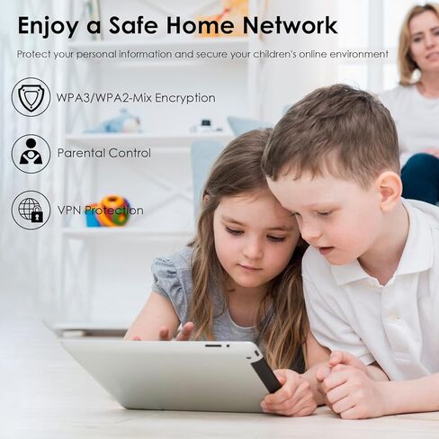 WAVLINK AX3000 WiFi 6 Mesh System 3 Pack - 2026 Latest, Up to 3.0 Gbps Speed & 7,300 Sq. Ft. Coverage, Replaces Wireless Router and WiFi Extender Signal Booster, Support Wired Backhaul, App Control in Saudi Arabia